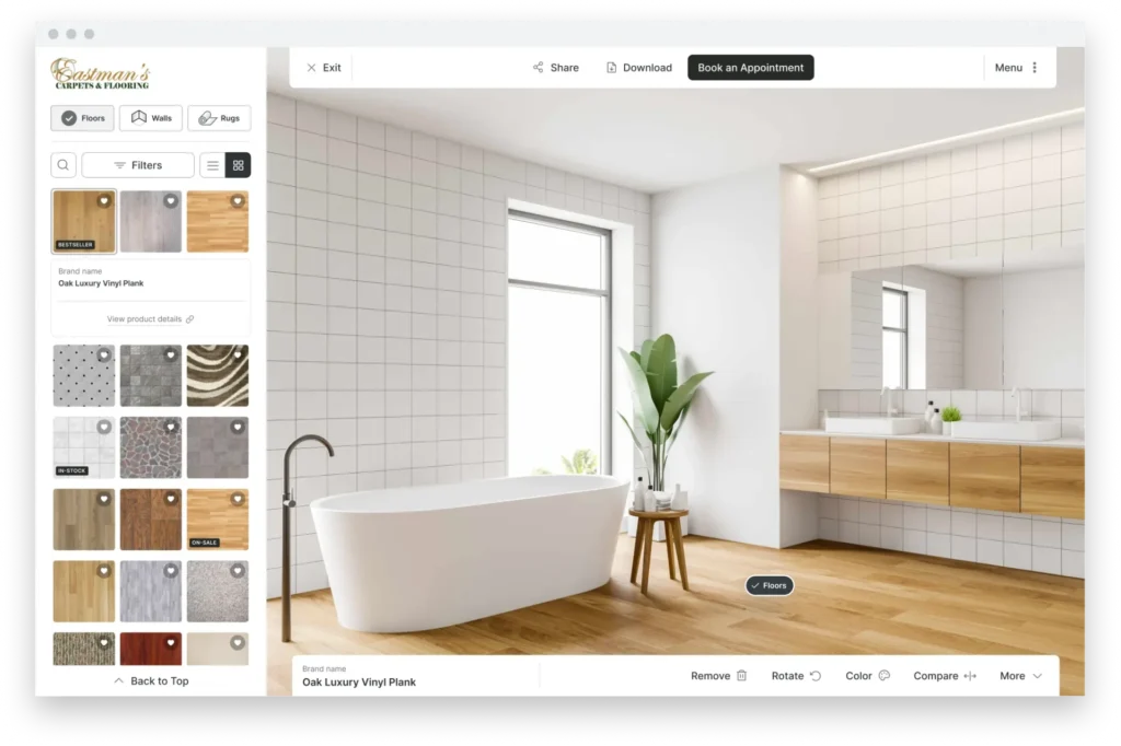 Eastman Flooring visualizer